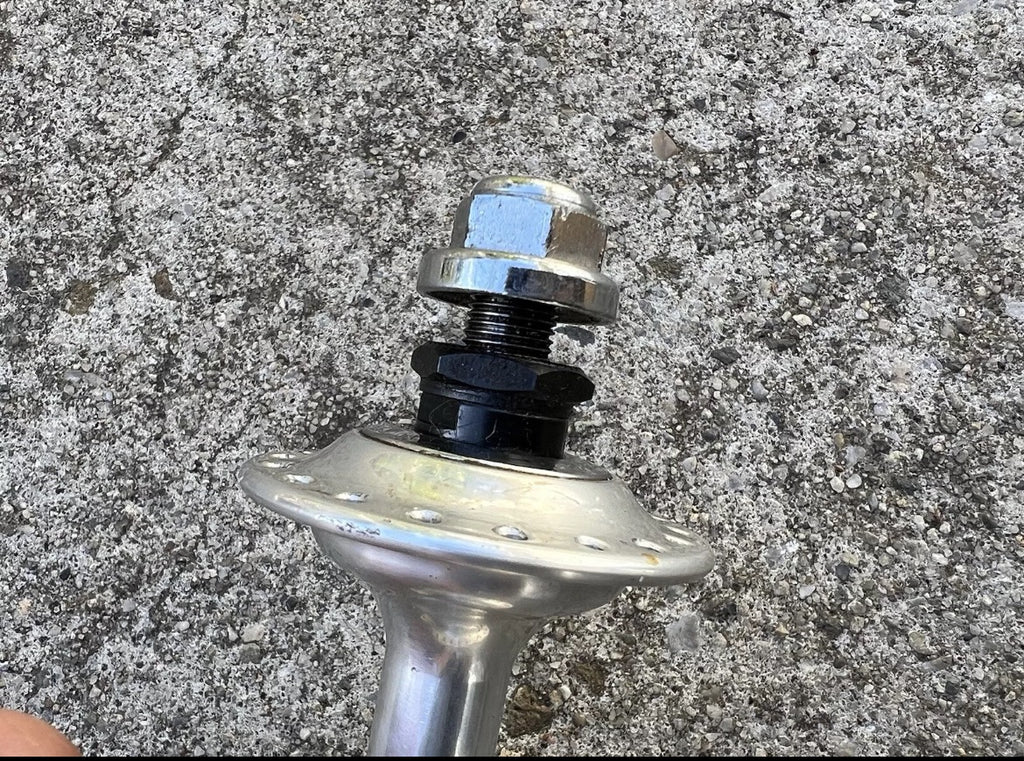 Gipiemme Special Track Hubset 100/120mm 36H Bolt On Axle Vintage Silver Hubs - Image 5