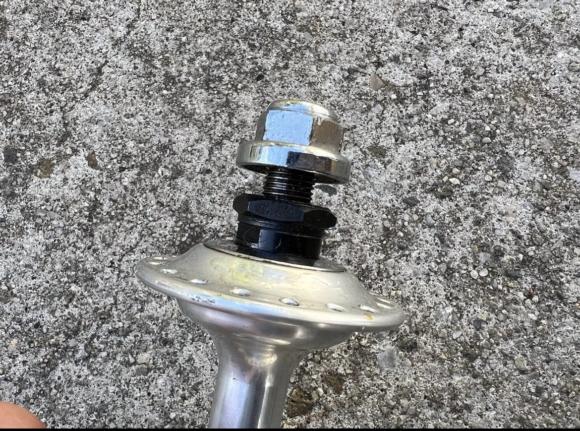 Gipiemme Special Track Hubset 100/120mm 36H Bolt On Axle Vintage Silver Hubs - Image 5