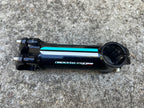 Used Bianchi Reparto Corse Stem 110x31.8mm 1 1/8” Threadless Black Celeste 7 Deg Road-Bicycle Bin