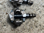 Used Shimano XTR M980 Clipless Pedals & Cleats SPD Mountain Gravel CX XC Bike Racing-Bicycle Bin