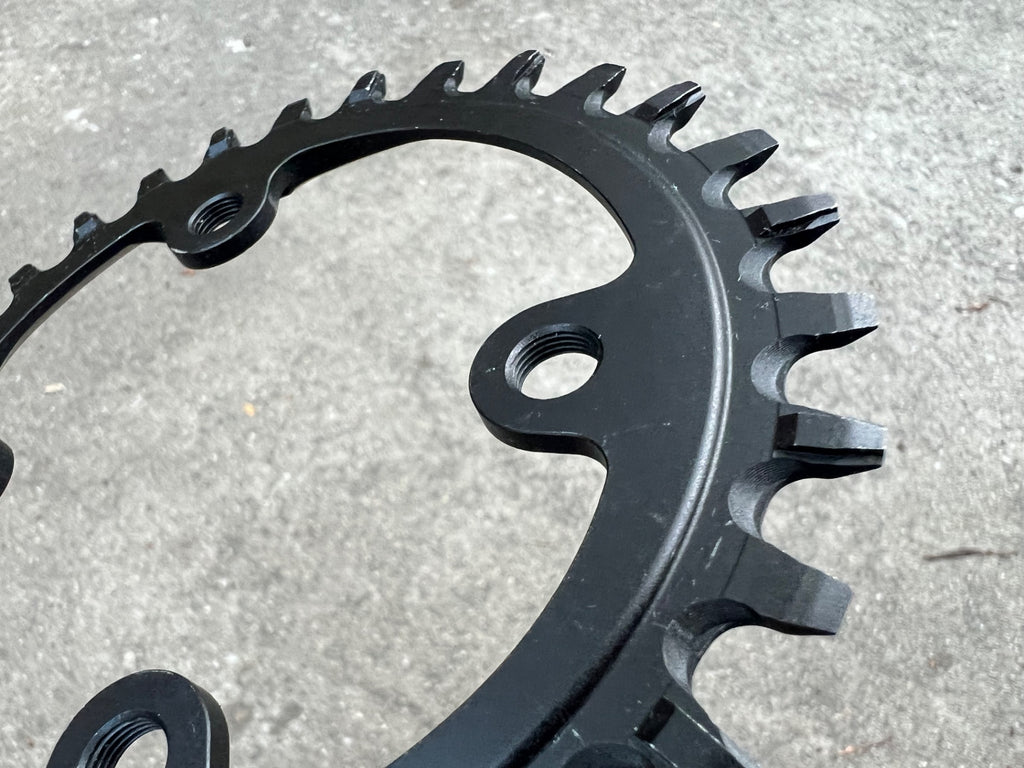 NEW SRAM XX1 X-Sync 30T 11 Speed 76BCD Asymmetrical Chainring Black Silver MTB  - Image 5