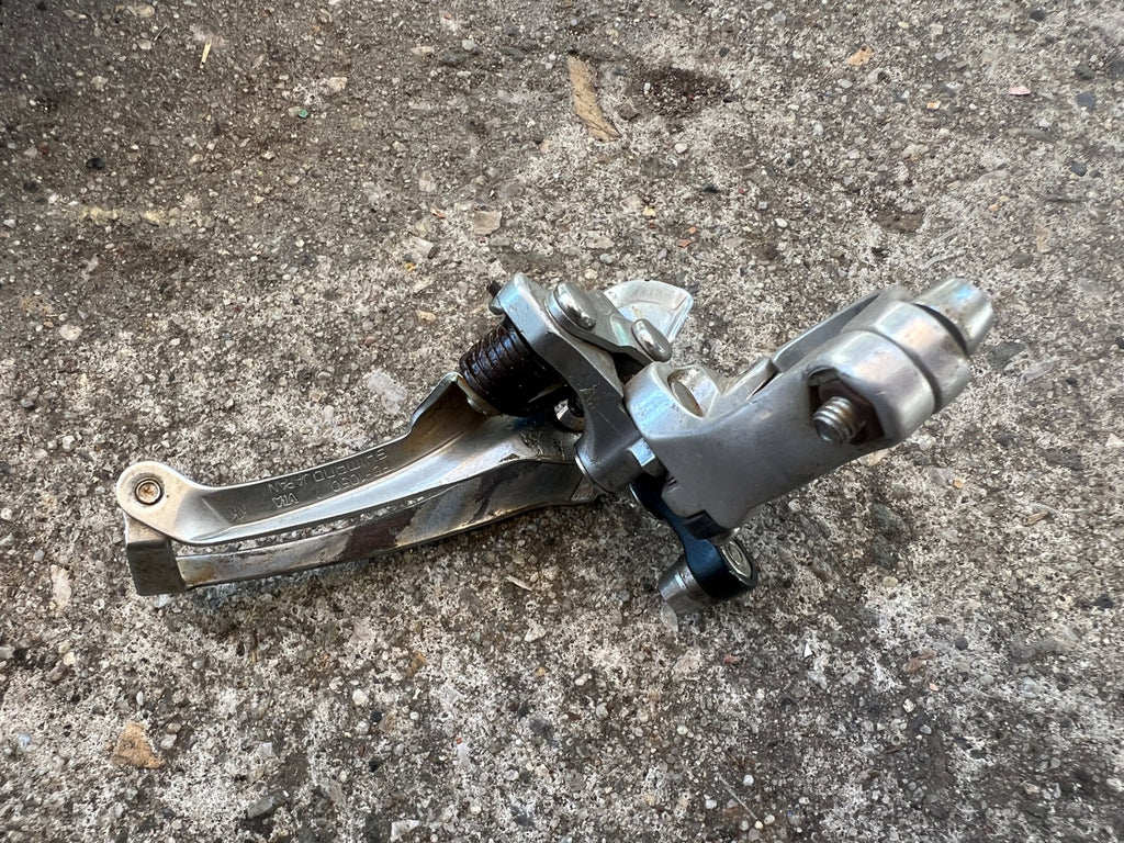 Shimano 105 1050 Front Derailleur 28.6mm Bottom Pull Double 2x7 Speed Vintage  - Image 5