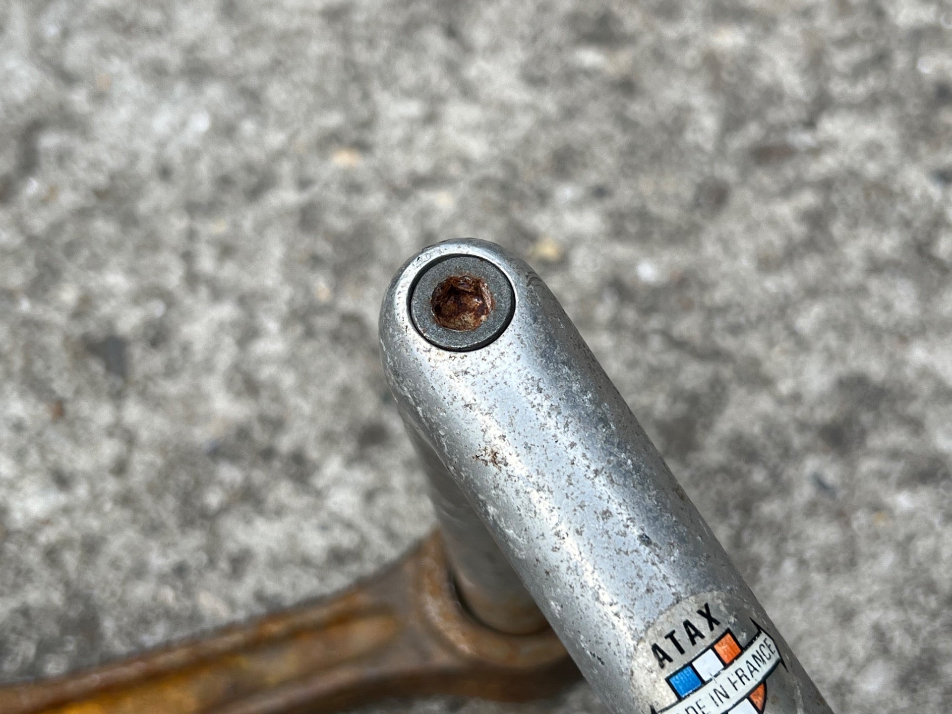 ATAX 25.0x100mm 1in 22.0mm French Quill Drop Stem Vintage Road Bike Gray Thread - Image 5