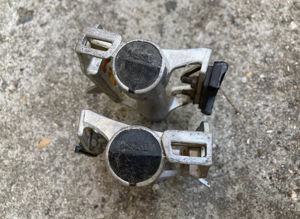 Vintage MKS AR-8 Pedals Road Bike Fits Toe Clips Silver Alloy Steel Retro Bike - Image 5