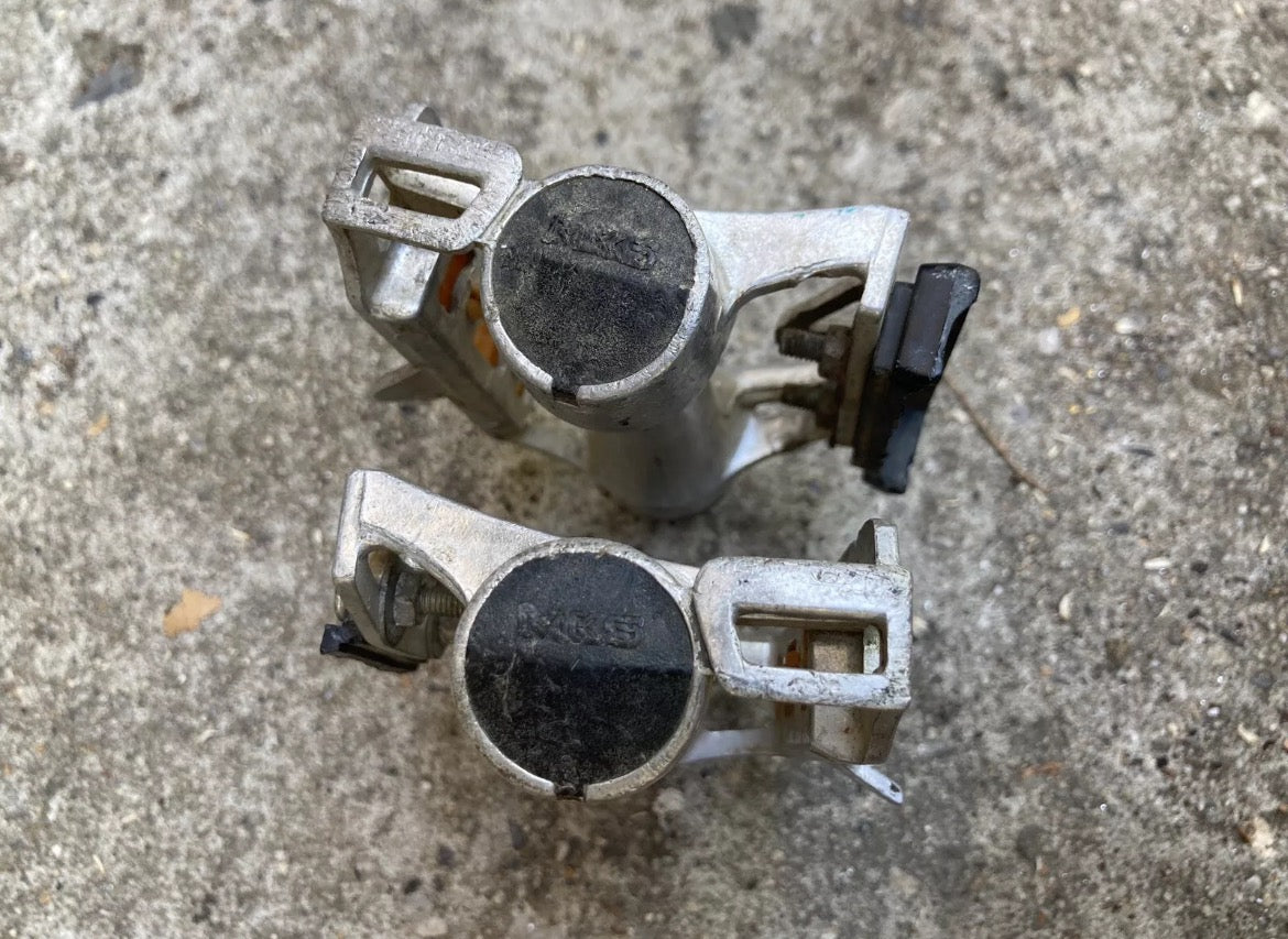 Vintage MKS AR-8 Pedals Road Bike Fits Toe Clips Silver Alloy Steel Retro Bike - Image 5