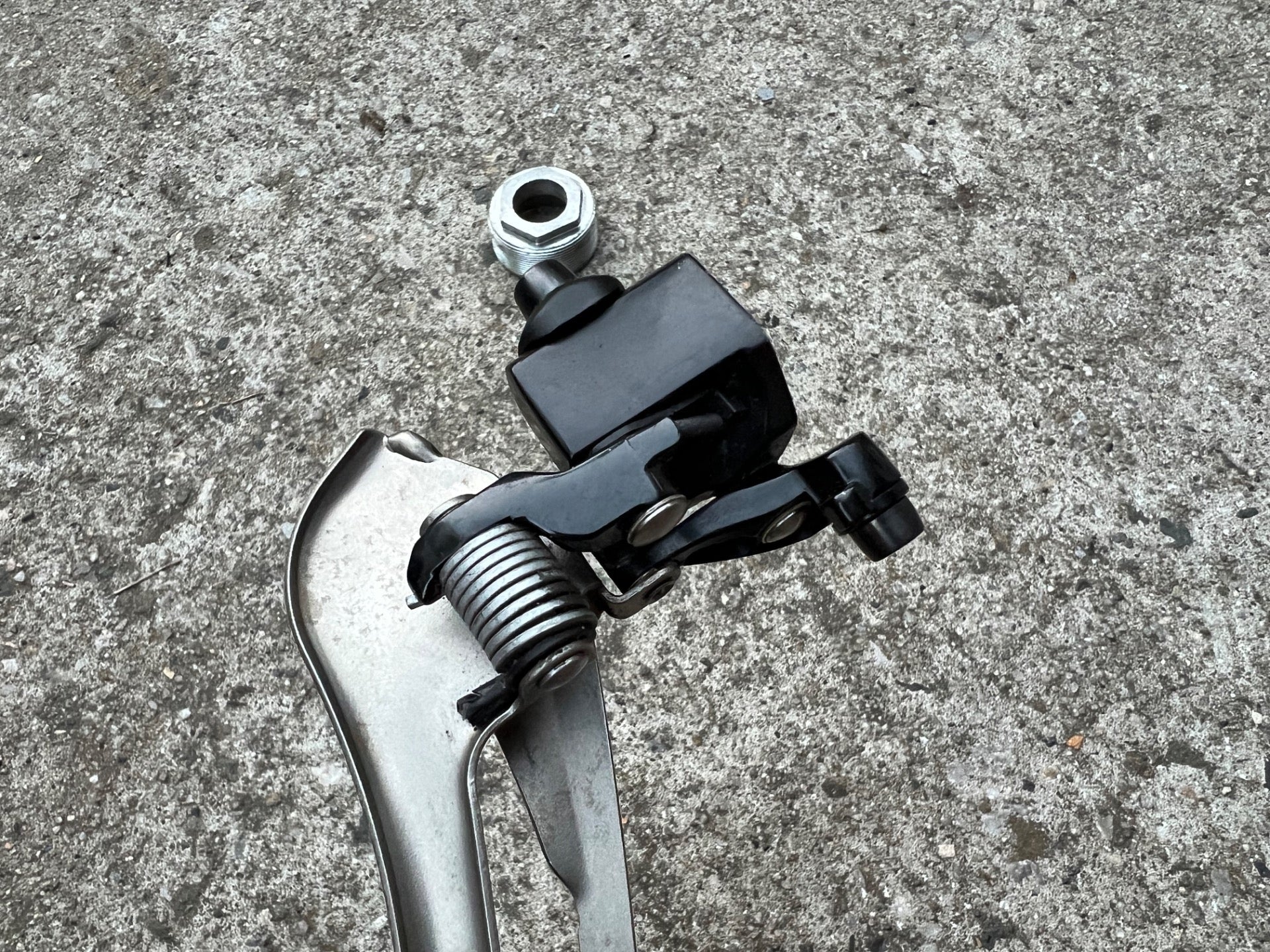 SRAM RED 2x10 Speed Front Derailleur Braze On Bottom Pull Road Bike Titanium  - Image 5