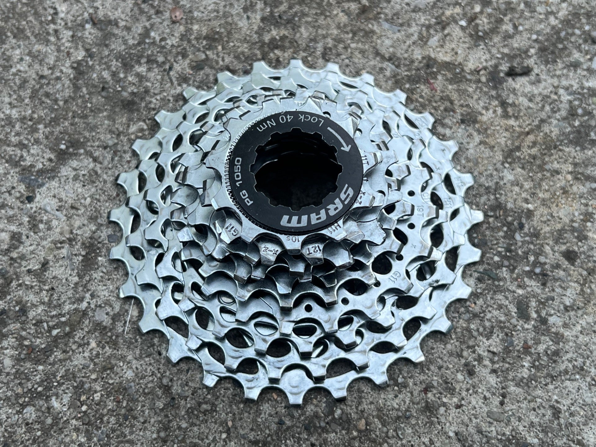 SRAM PG 1050 11-28 10 Speed Cassette Road Gravel Bike Chrome Commuter MTB XC CX  - Image 5