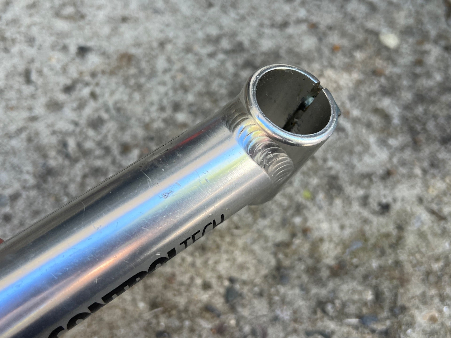 Control Tech 1” Threadless 130x26.0mm Stem Vintage Road Bike Track Silver Drop  - Image 5