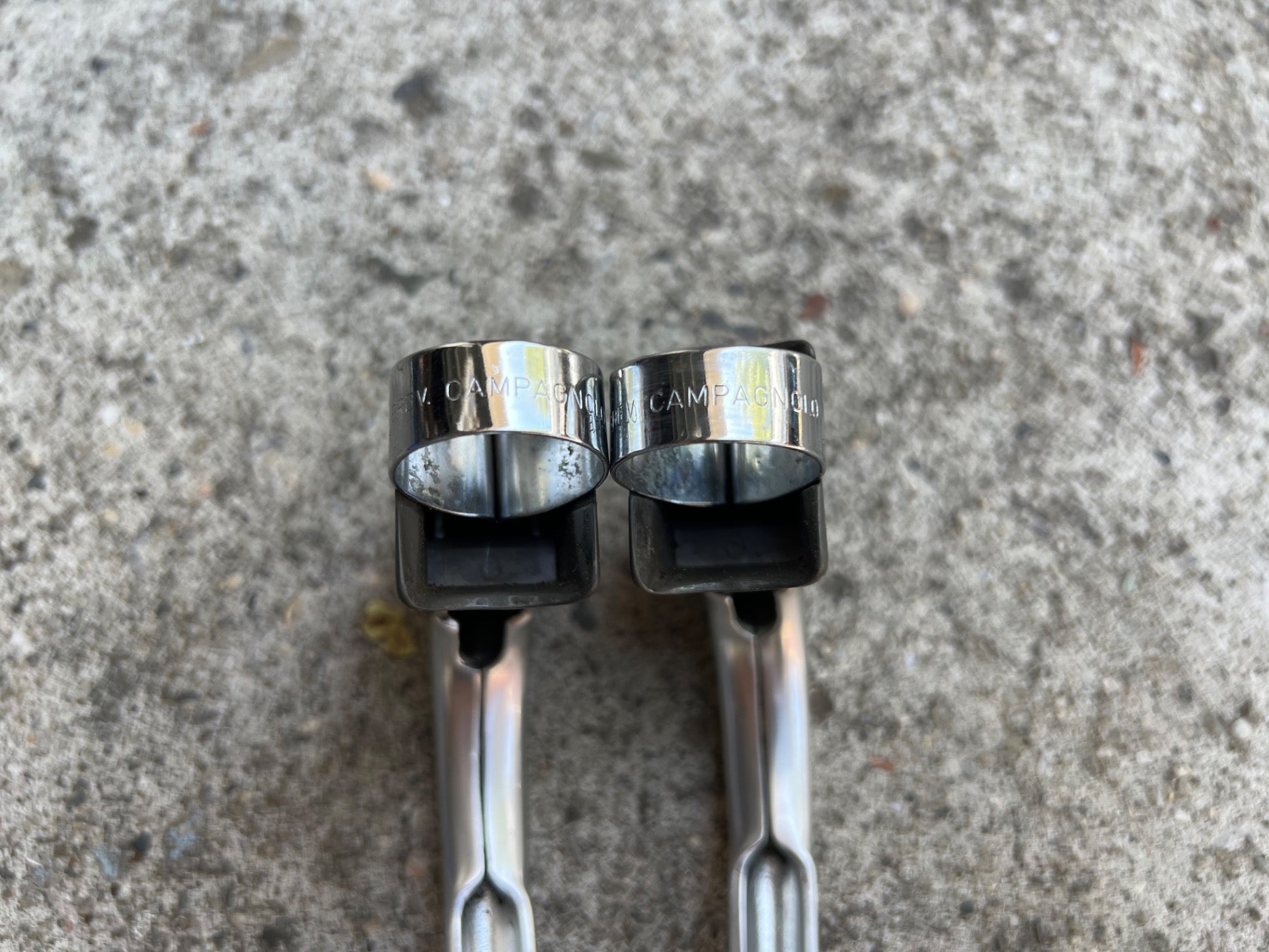 Campagnolo Nuovo Record Brake Lever Set Pair Vintage Road Bike Silver Campy - Image 5