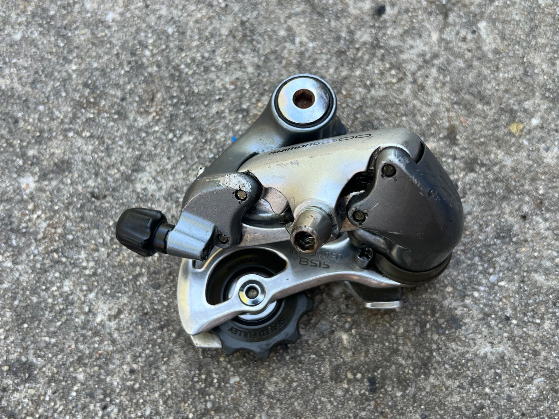 Shimano 600 RD-6401 8 Speed Rear Derailleur Tricolor Short Cage Vintage Road  - Image 5