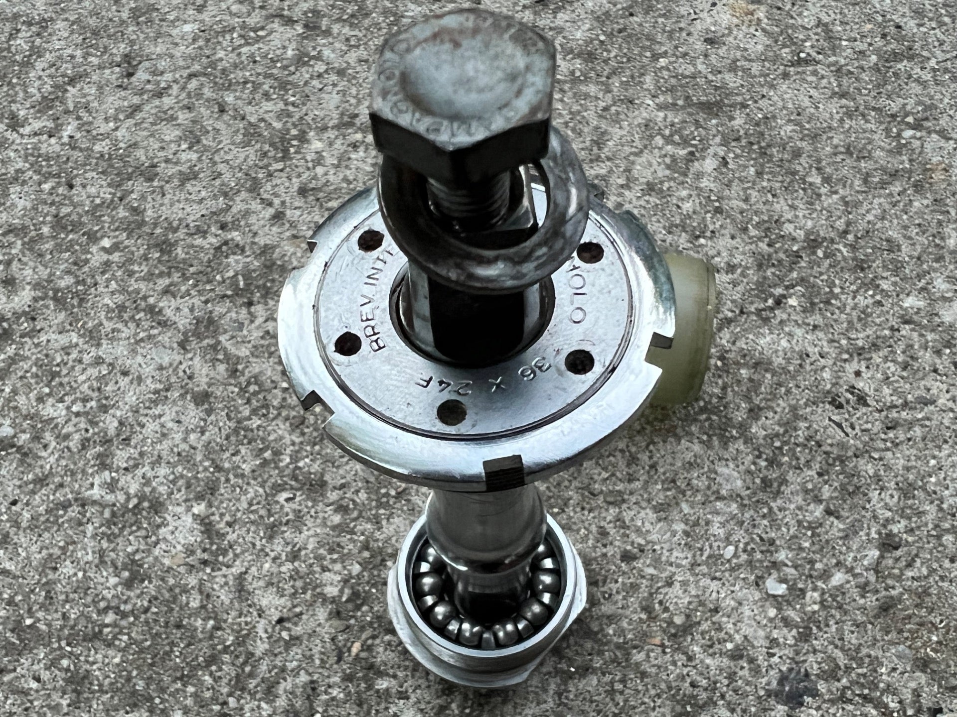 Campagnolo 70-SS 70x115mm Bottom Bracket Italian Thread Nuovo Record Chrome  - Image 5