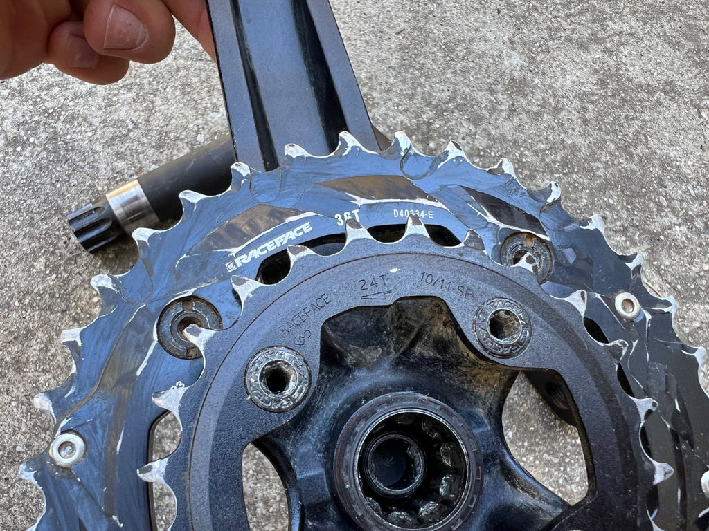 Raceface Ride Crankset Double 9/10 Speed 24mm Spindle 36/24T Black MTB Mountain  - Image 11