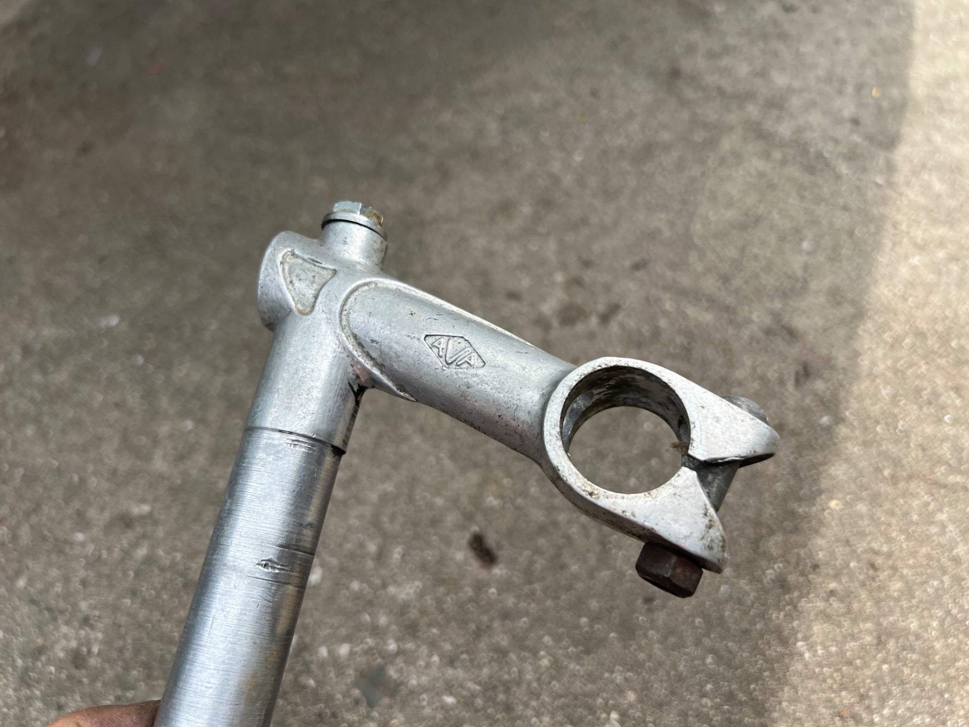 AVA Stem 25.0mm Clamp 22.0mm Steerer 75mm French Vintage Touring Bike Road Gray - Image 5