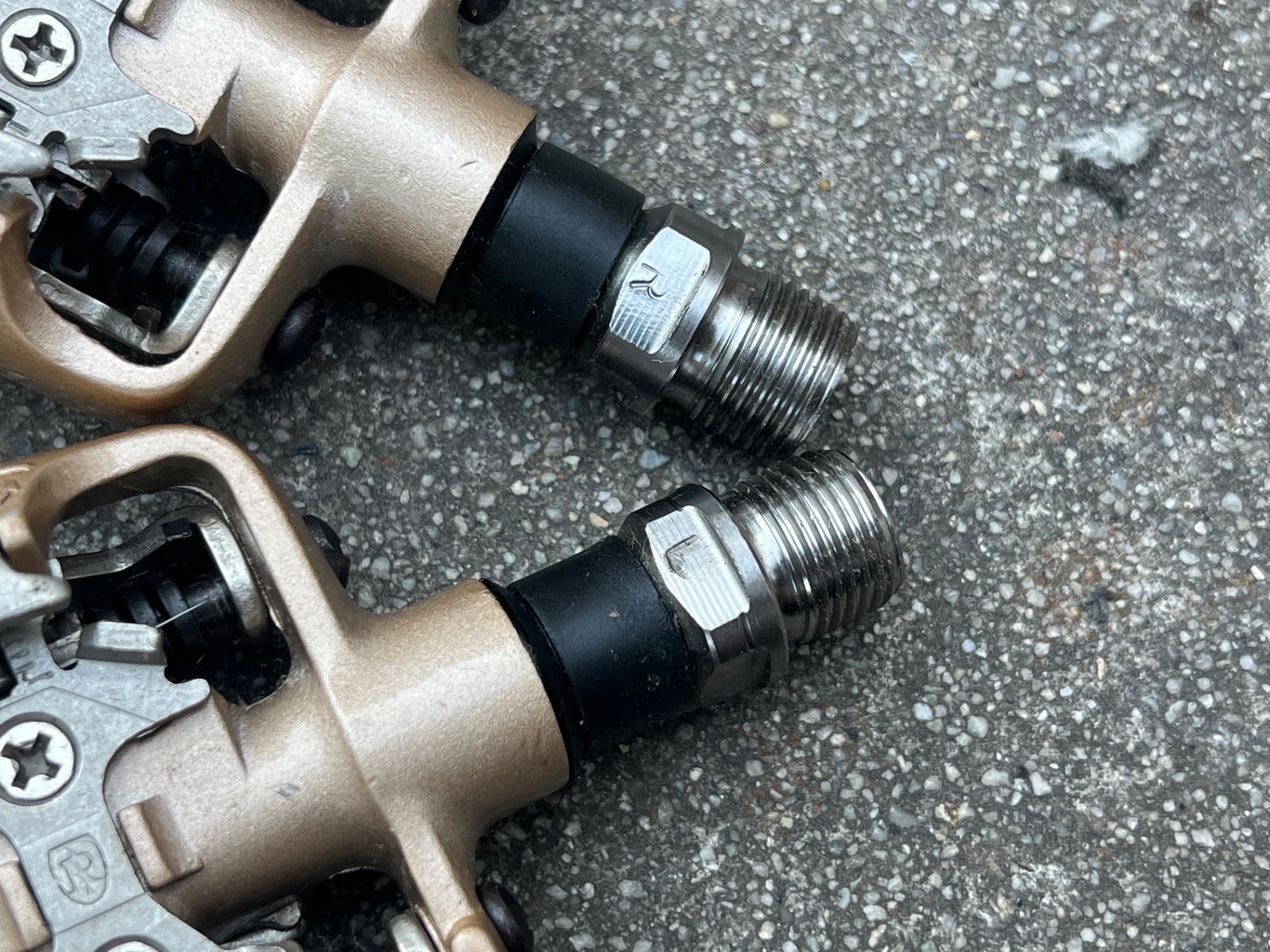 NOS NEW Ritchey WCS SPD Titanium Pedals Cooper Bronze MTB Gravel Silver 9/16” TI - Image 5
