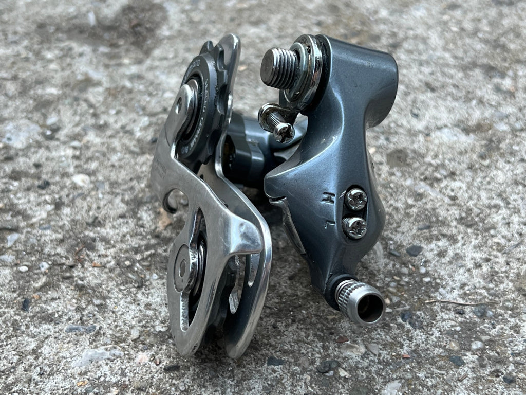 Used Shimano RD-6401 Short Cage Rear Derailleur 8 Speed Vintage Retro Road Bike Gray-Bicycle Bin
