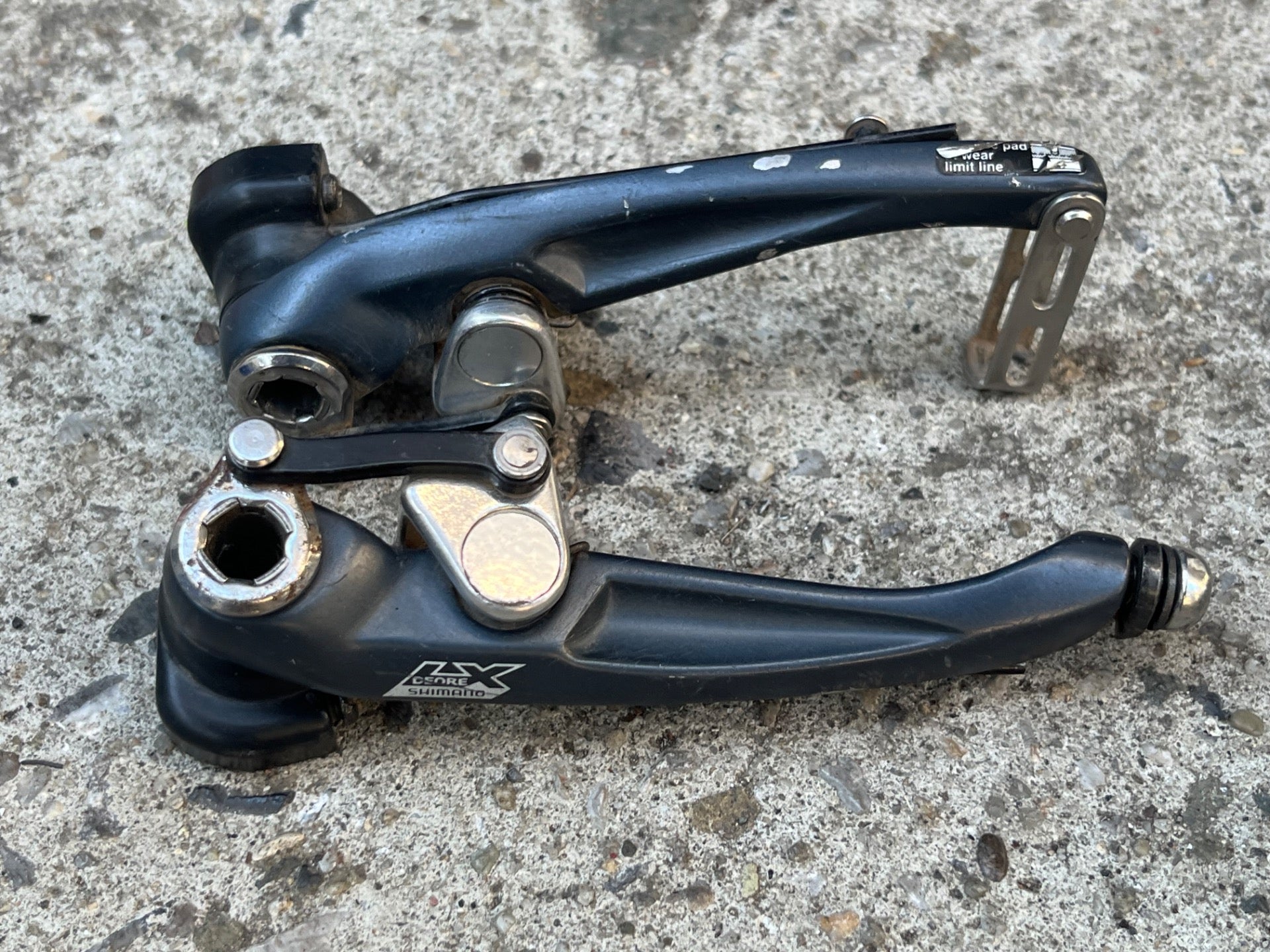 Shimano Deore LX BR-M570 V Brakes Brake Set Vintage MTB Mountain Blue Retro - Image 5