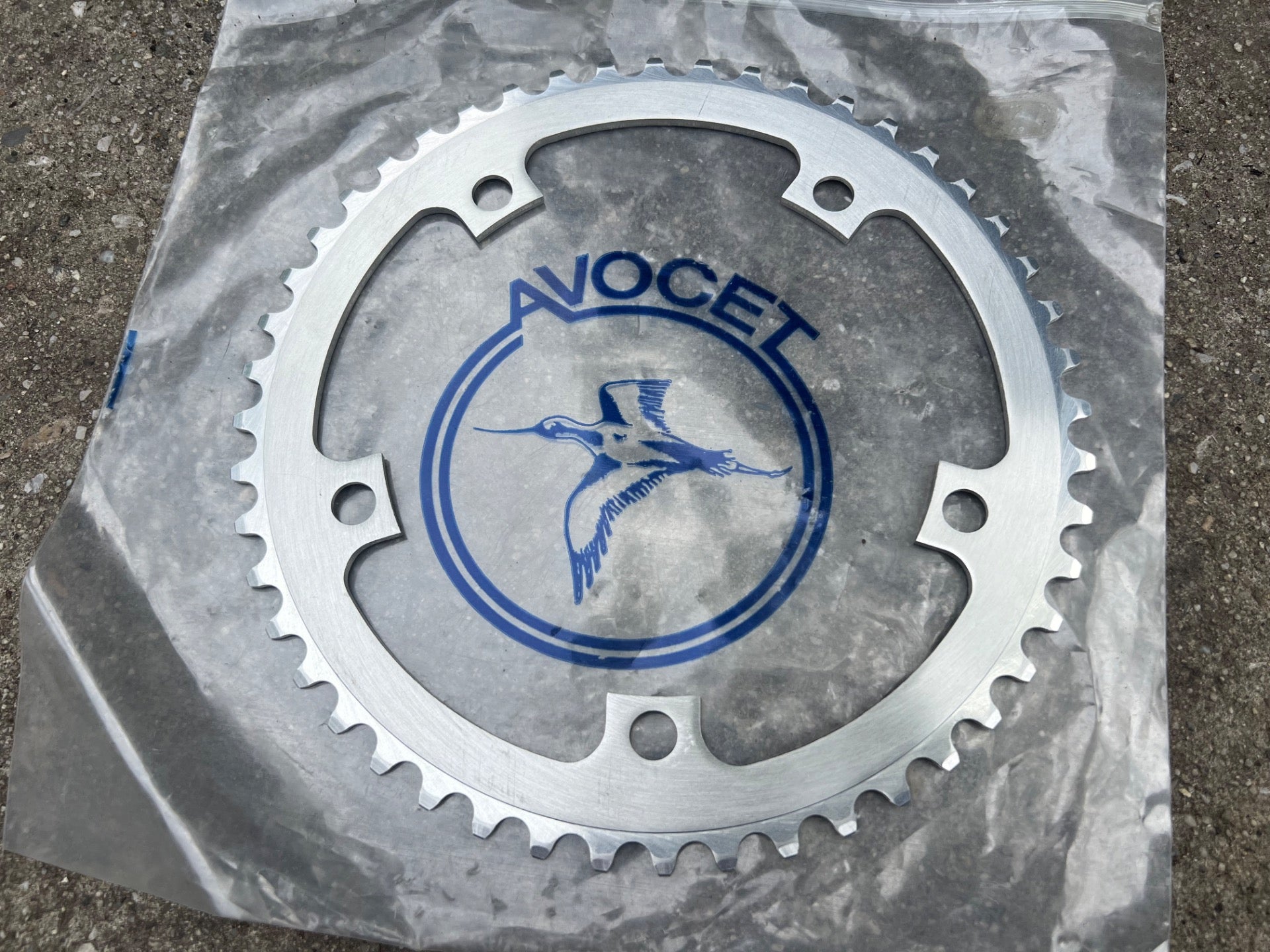 NOS Avocet 144 BCD 48T Chainring Vintage Road Track Bike Silver Retro Big - Image 5
