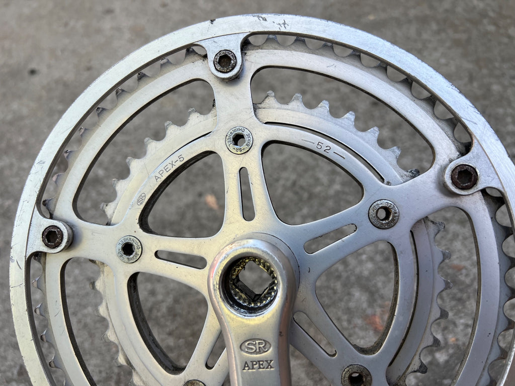 SR Apex 165mm Drive Side Right Crank Arm Vintage Road Touring Bike 40/52 Rings  - Image 5