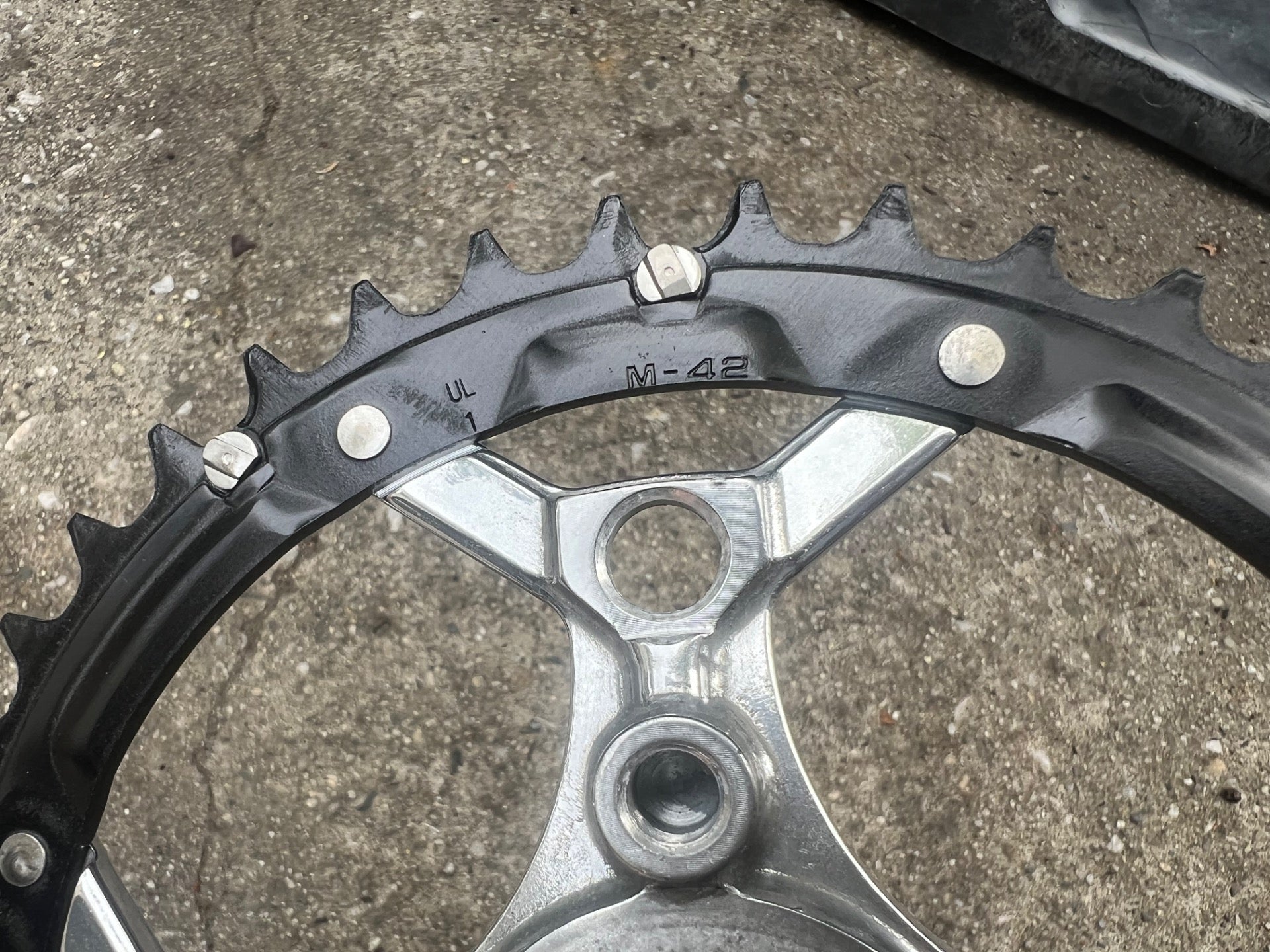 NOS Shimano Deore LX 42T Chainring IG Direct Mount 104/64 BCD Silver Black MTB - Image 5