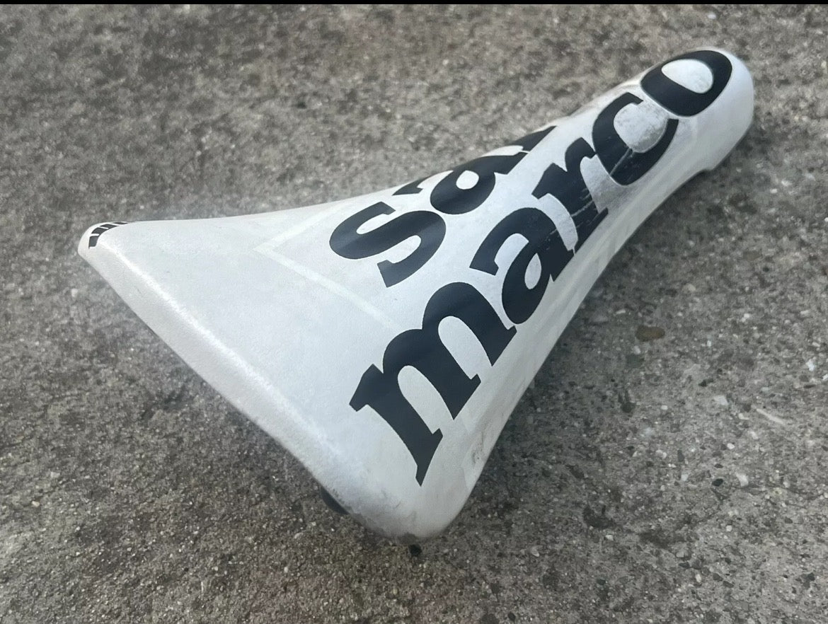 Selle San Marco Concor Light Racing Team Saddle White Retro Racing Vintage 213g - Image 7