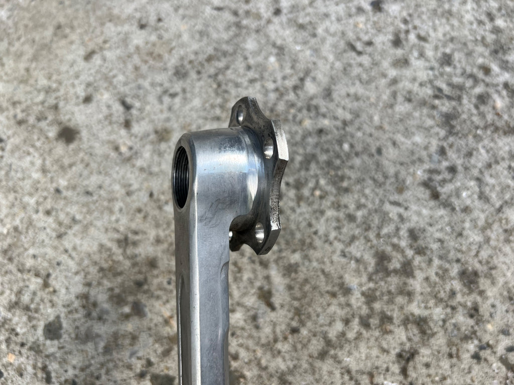 TA T.A. 170mm Crankset 50.4BCD 5 Bolt Vintage Cyclotourist Retro Touring Silver  - Image 11