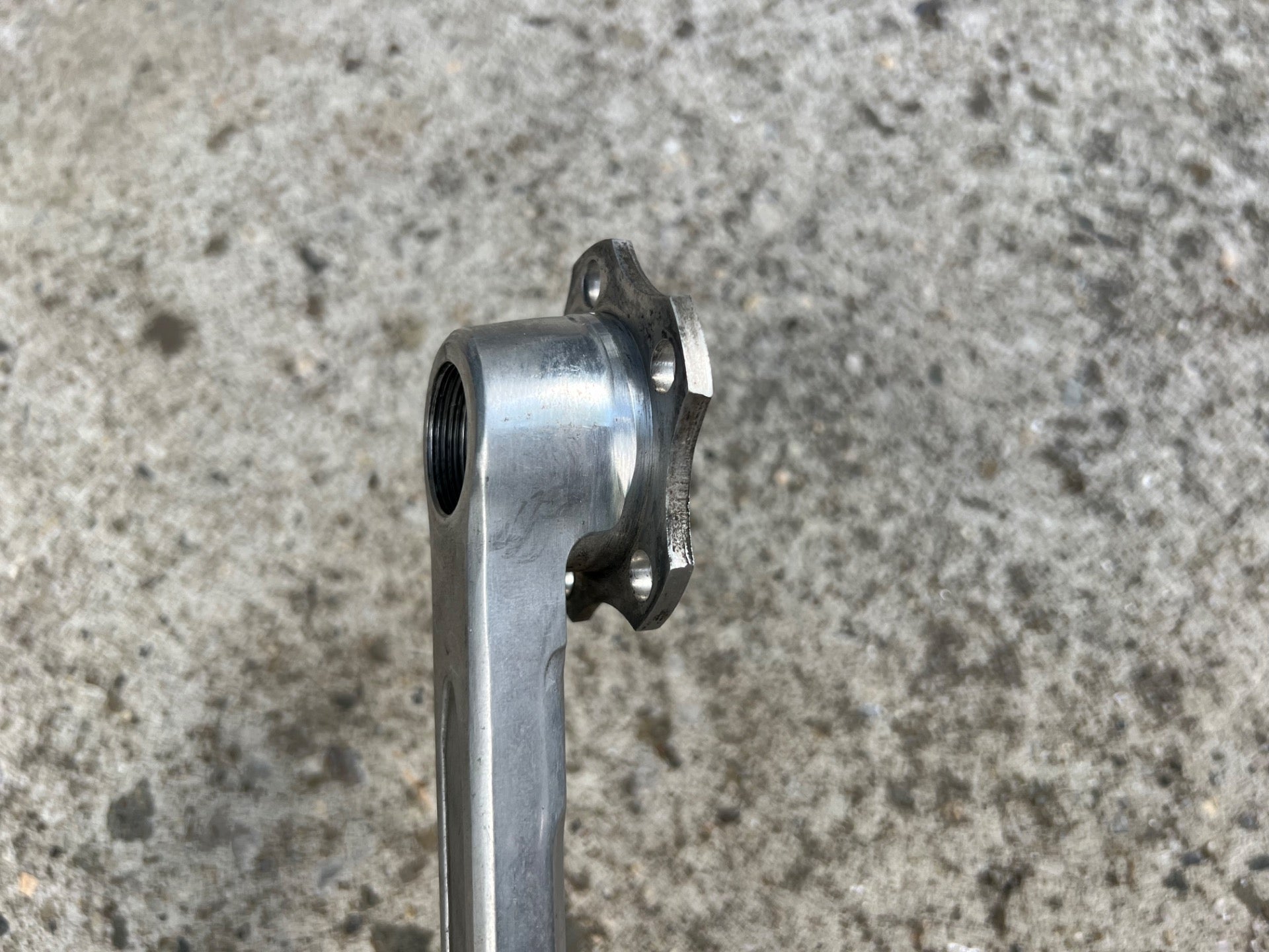 TA T.A. 170mm Crankset 50.4BCD 5 Bolt Vintage Cyclotourist Retro Touring Silver  - Image 11