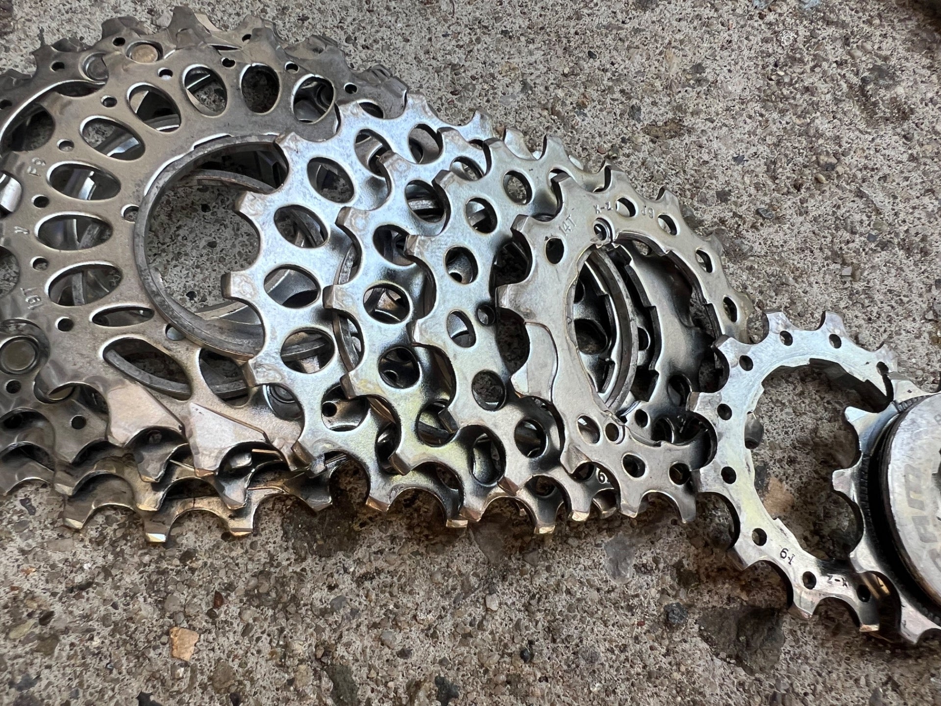 SRAM PG 1070 12-25T 10 Speed Cassette Gravel Road Bike Chrome Silver MTB  - Image 5