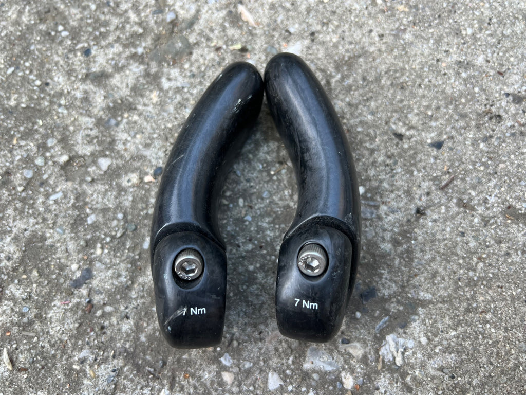 Ergon GS2 Team Series Carbon Bar Ends Black MTB XC Ergonomic Grips CX Hybrid  - Image 5
