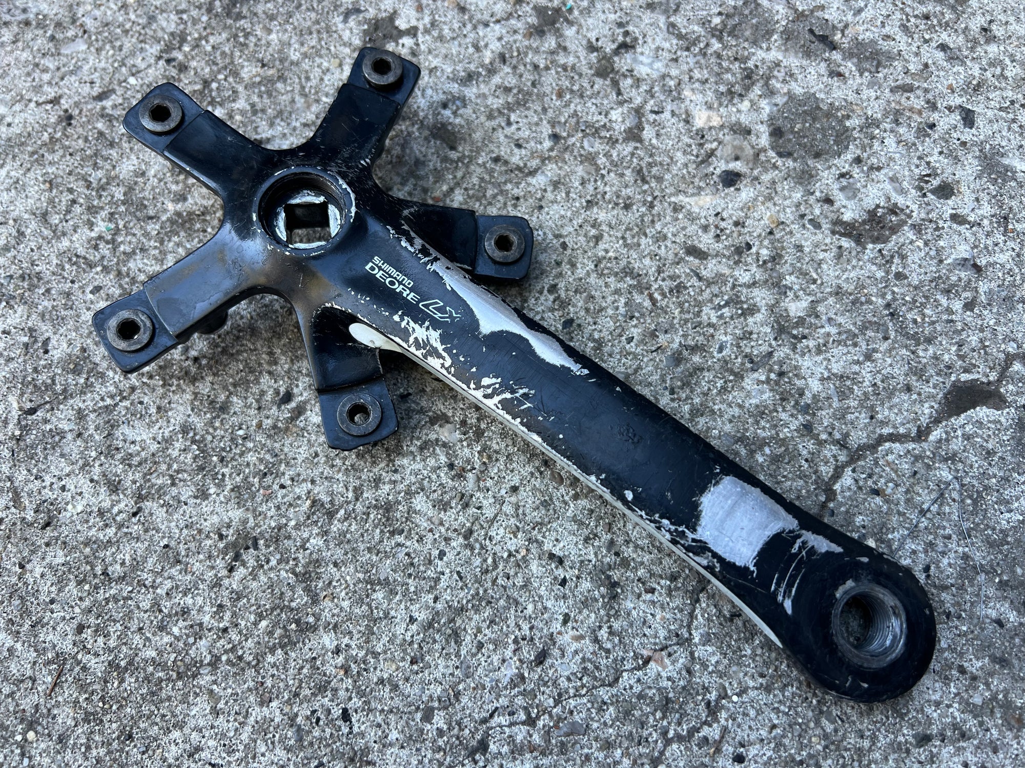 Shimano Deore LX 110/74 BCD FC-M560 175mm Triple Vintage MTB Black Crankset