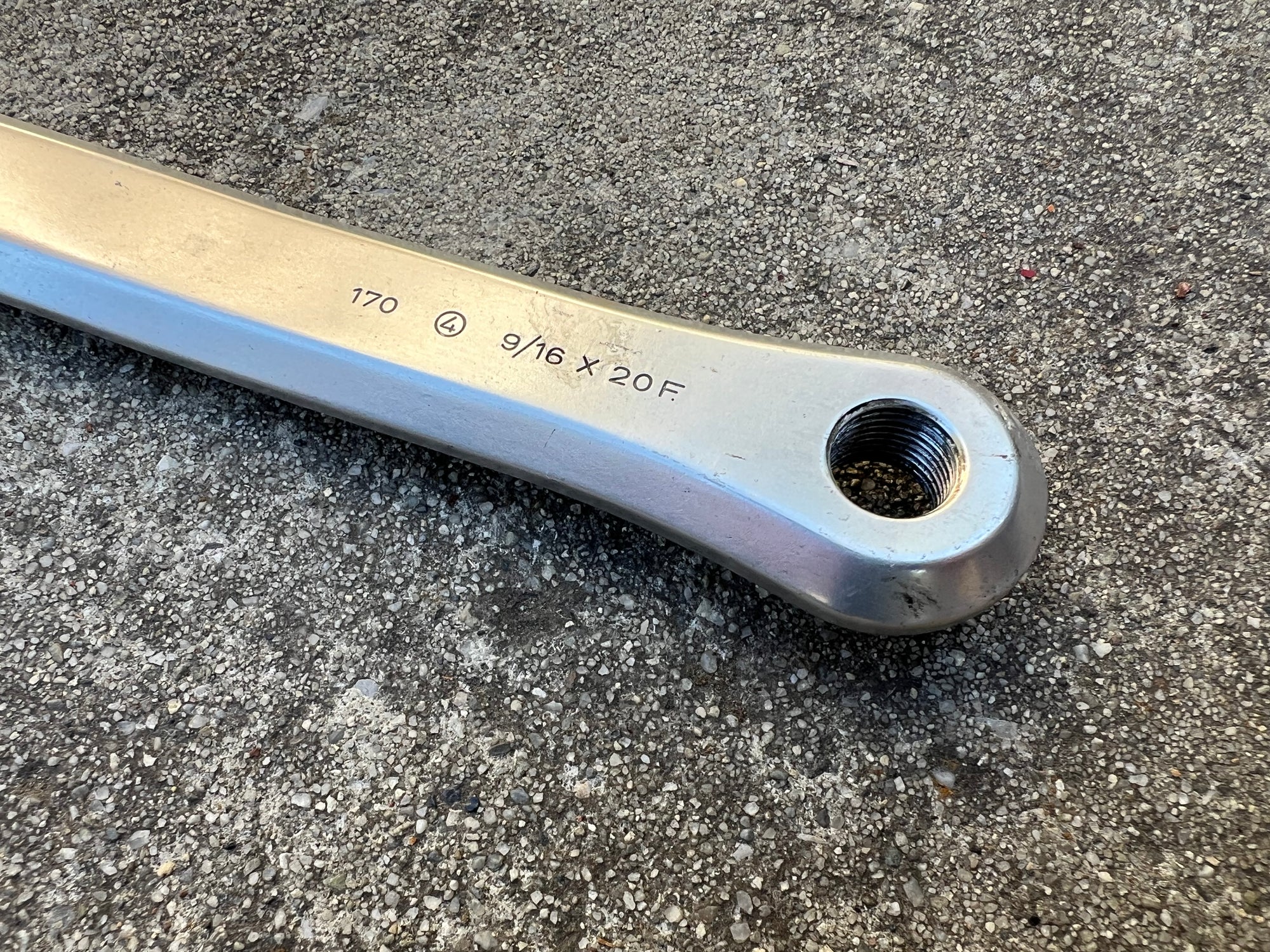 Campagnolo Triomphe Victory Crankset 170mm Double 42-52T Silver Vintage Road