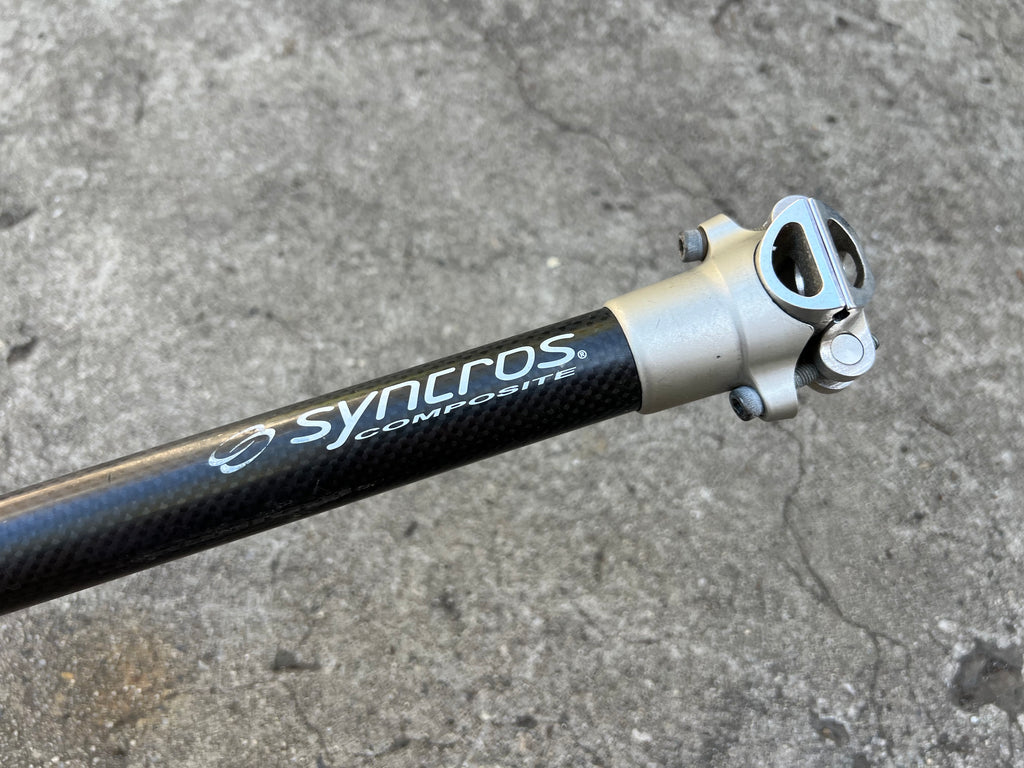 Syncros Composite Carbon Seatpost 27.2x350 Vintage Road MTB Mountain Bike Black