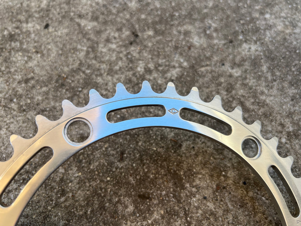 Campagnolo 144BCD 42T 5 Bolt Chainring Silver Road Track Campy