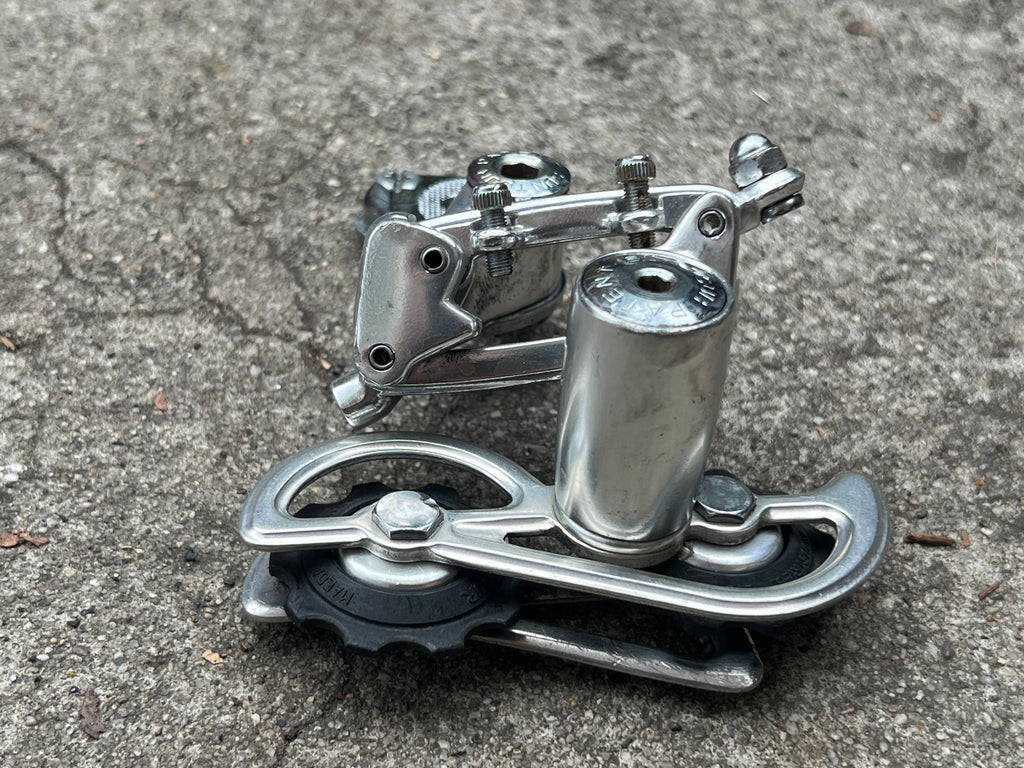 Suntour Cyclone MK1 5 Speed Silver Road Short Cage Vintage Rear Derailleur w Claw