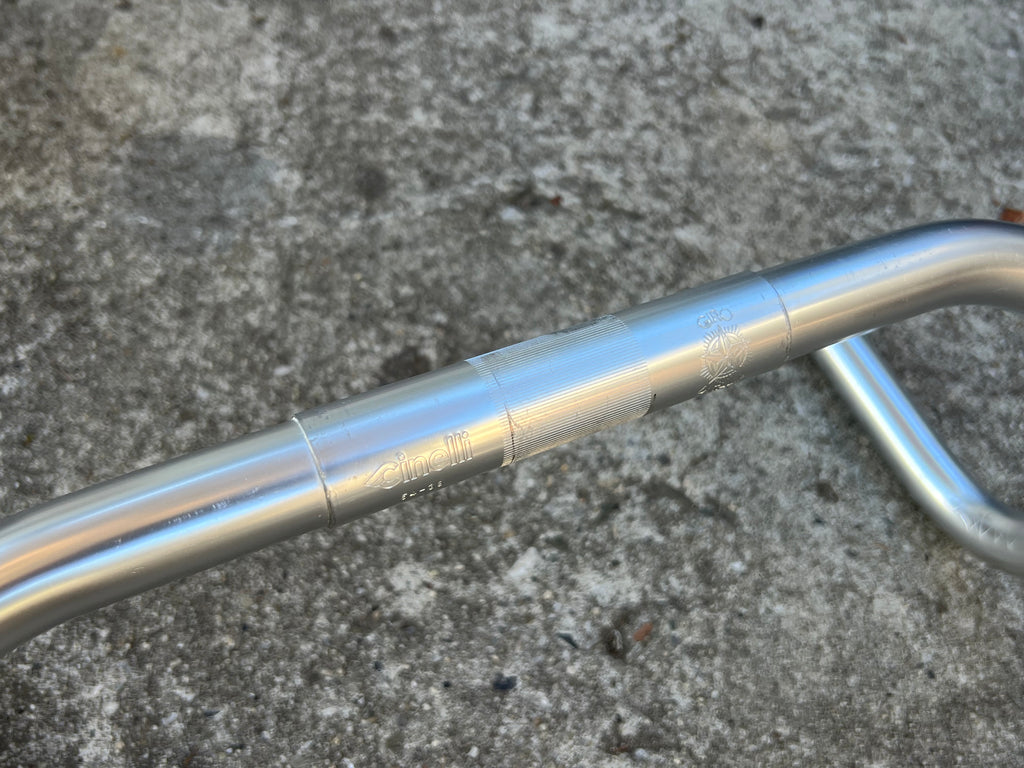 Cinelli Giro D Italia 26.4mm 380mm Drop Bars Silver Vintage Road 38cm