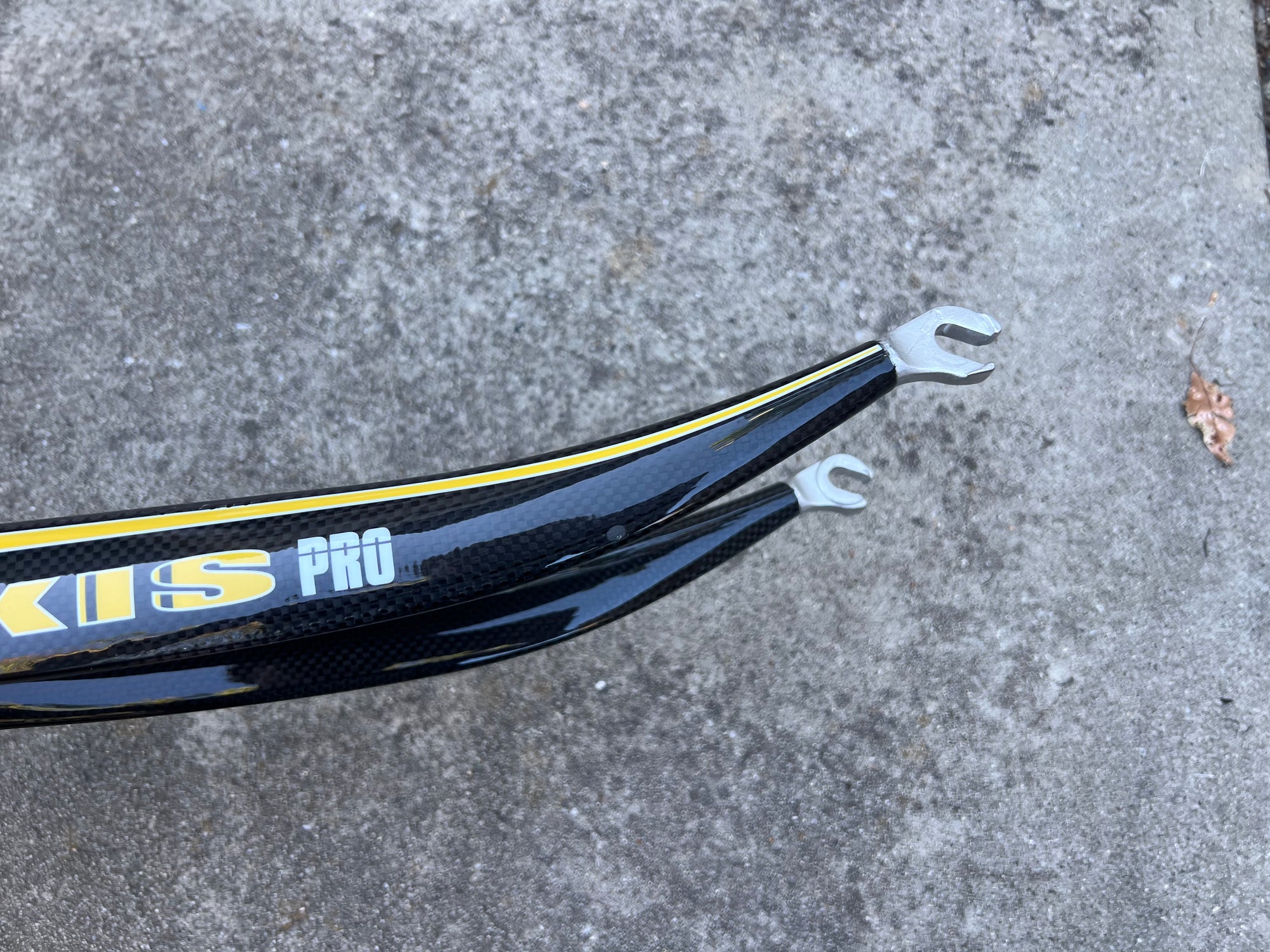 NOS Forte Axis 700c Carbon Fork 1” Steerer 12” Long Black Gold Road Bike