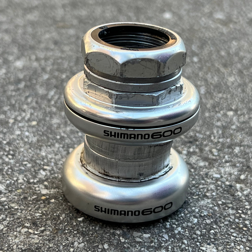 Shimano 600 HP-6500 1” 1in Threaded Headset Vintage Road Bike Silver 26.4mm