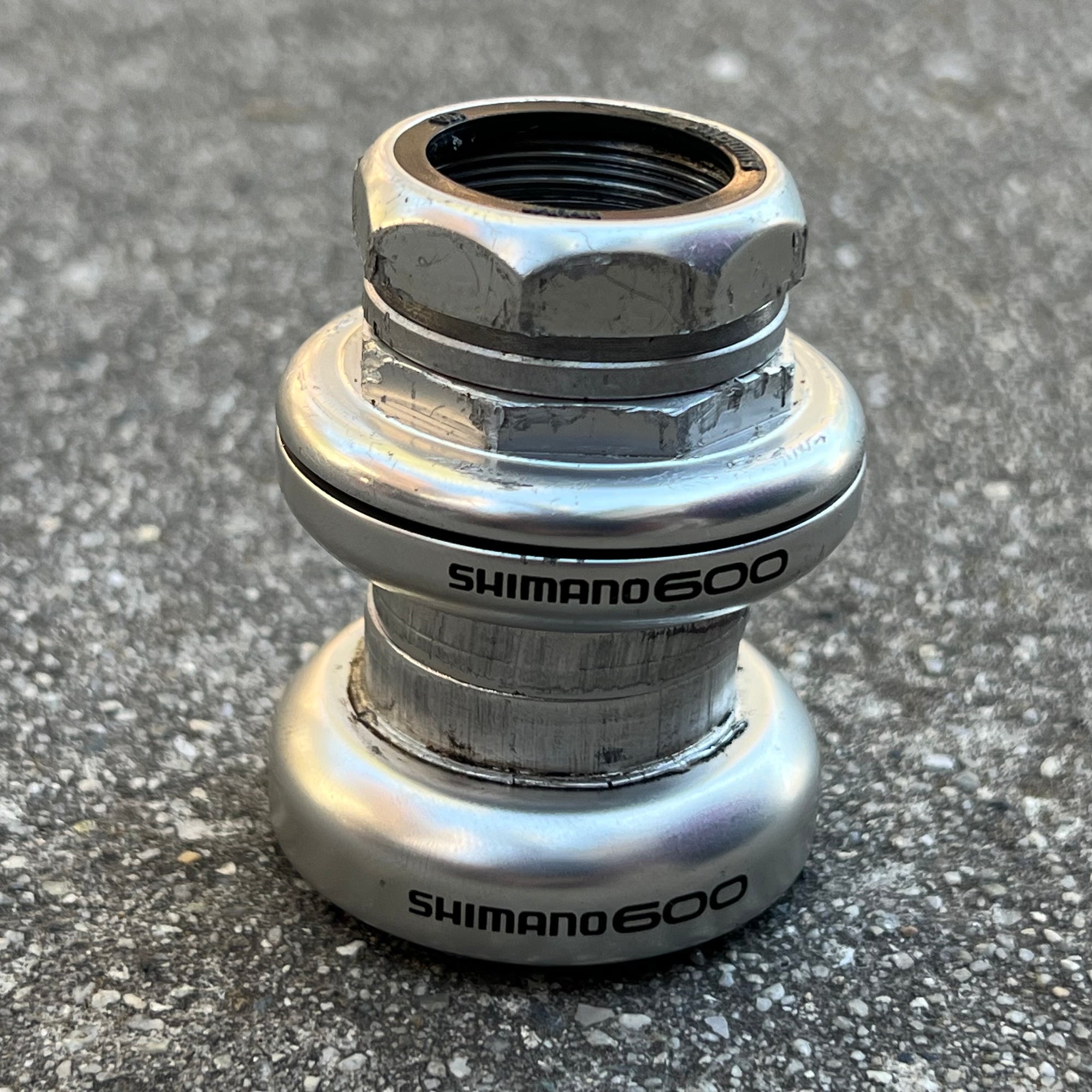 Shimano 600 HP-6500 1” 1in Threaded Headset Vintage Road Bike Silver 26.4mm