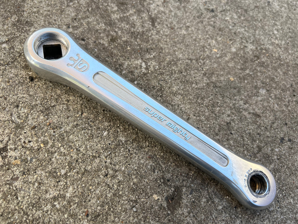 Sugino Super Mighty 170mm Non Drive Side Left Crank Arm Silver Road Bike