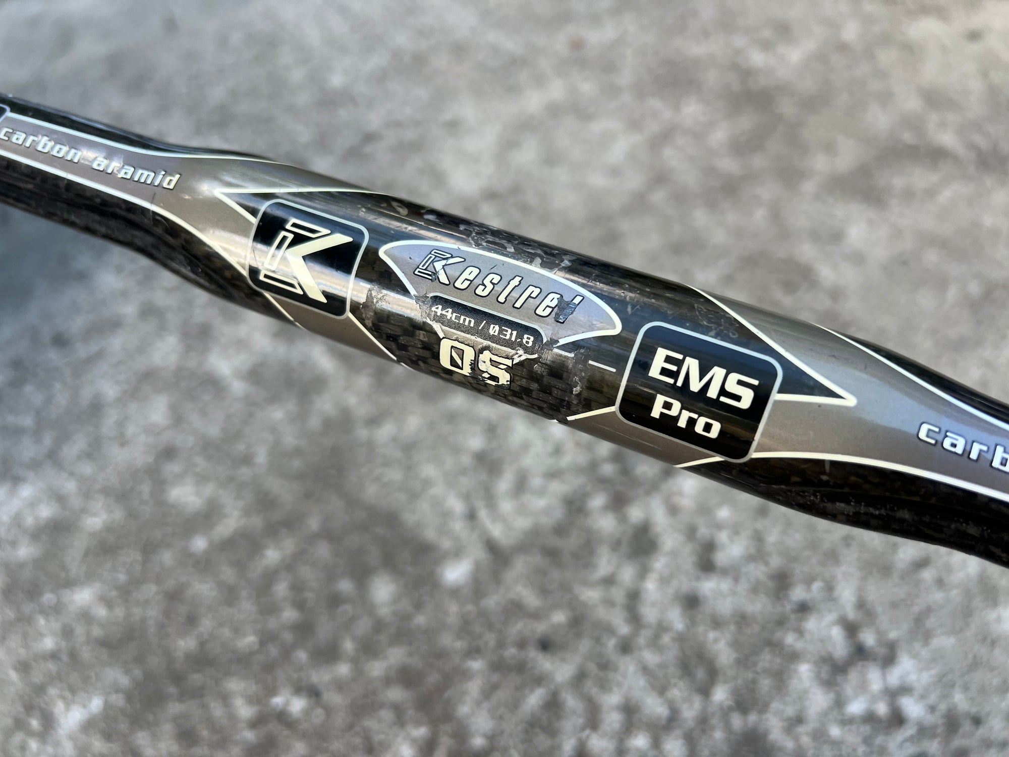 Kestrel OS EMS Pro 700k 31.8x440mm 44cm Carbon Black Drop Bars