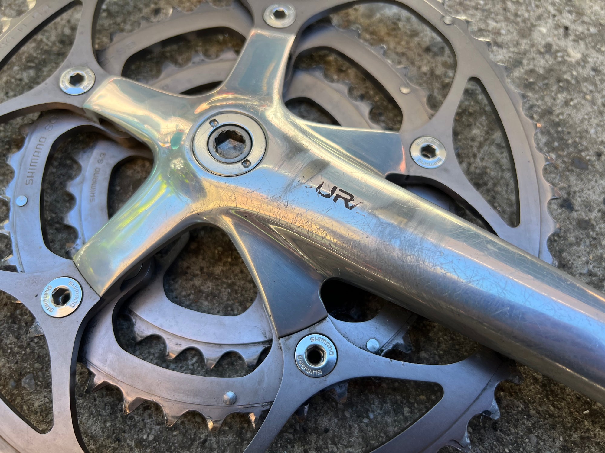 Shimano Dura Ace 7703 Triple Crankset 172.5mm 53-39-30 Octalink V1 Road Bike