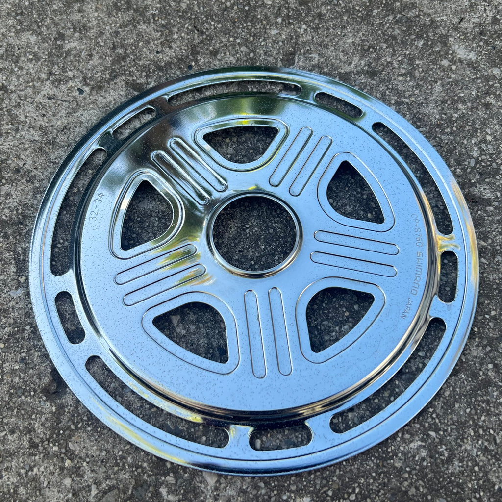 Shimano CP-S750 Spoke Protector Dork Disc Freewheel Chrome Vintage Bike 32-34T