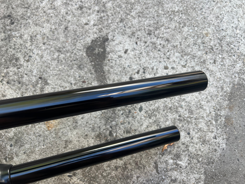 FOX 34 Float Elite 130mm 29er Uppers Stanchions Black 7” Long Tapered Steerer MTB