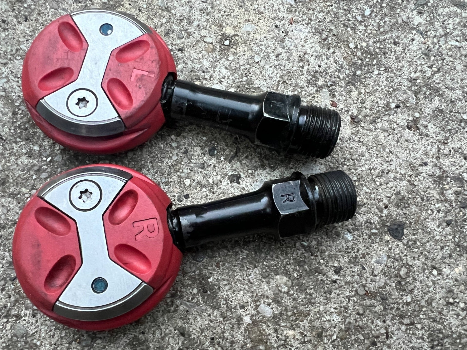 Speedplay Light Action Pedals & Shims Clipless Red Road Bike Bolts Gravel MTB XC - Image 6