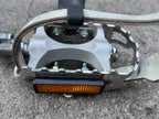 Used Campagnolo Centaur MTB Pedals Vintage 9/16 Mountain Bike 90’s Chrome Toe Strap-Bicycle Bin