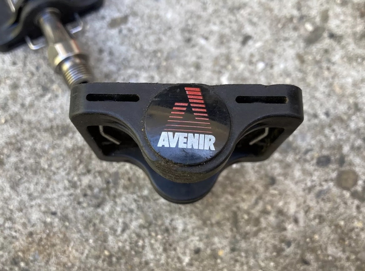 Avenir Vintage Clipless Pedals Black MTB Retro Bike Silver Chrome Road Gravel - Image 6