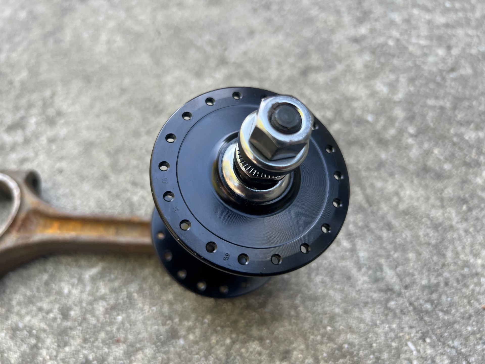 Origin 8 36H Hole Track Hub Front Black Bolt On Road BMX Bike High Flange - Image 6