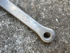 Used Sugino Maxy Crankset 52/40T 171mm Double Square Taper Silver Vintage 3 Bolt Arm-Bicycle Bin