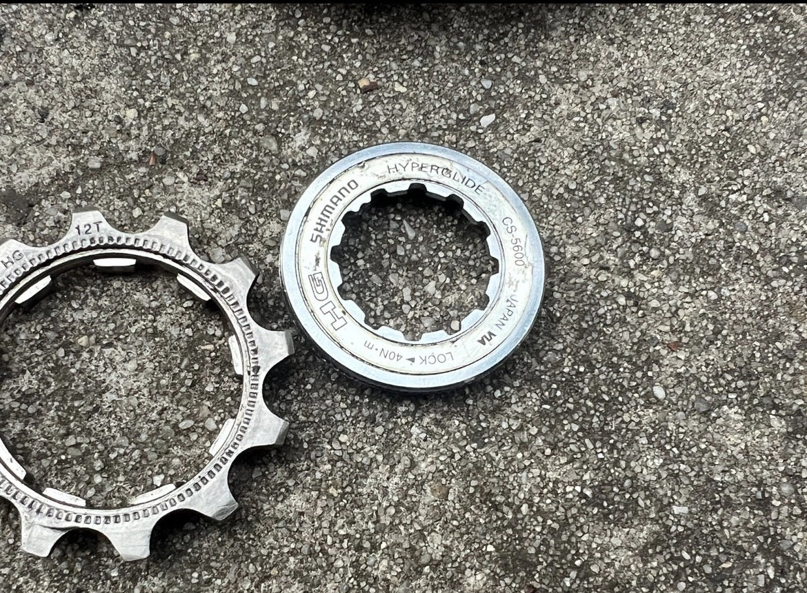Shimano 105 5600 10 Speed Cassette 12-27T Road Gravel Bike Silver Hyperglide - Image 6