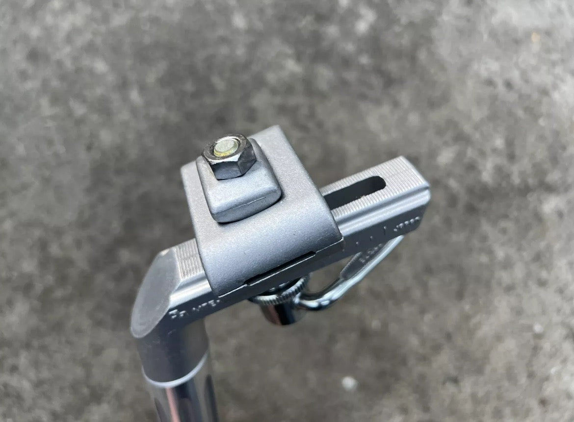 NOS SR MTE-100 Seatpost 26.4x260mm Vintage Adjustable QR MTB ATB Silver Alloy - Image 6