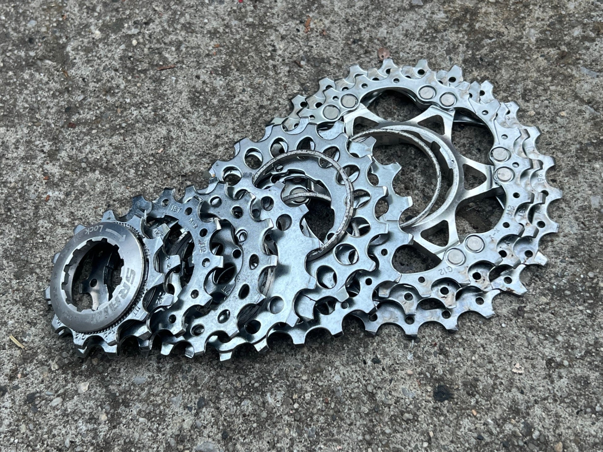 SRAM PG 1070 11-26 10 Speed Cassette Road Gravel Bike Chrome Cycling Commuter  - Image 6